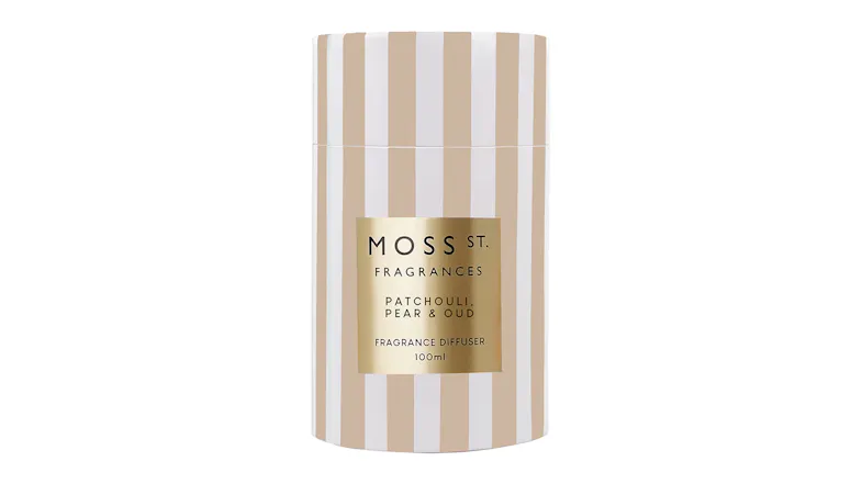 Moss St. 100ml Ceramic Reed Diffuser - Patchouli, Pear & Oud Moss St. 100ml Ceramic Reed Diffuser - Patchouli, Pear & Oud