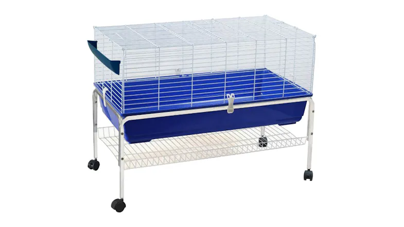 TSB Living Wheeled Travel Small Pet Cage with Storage Shelf 100 x 53 x 93cm TSB Living Wheeled Travel Small Pet Cage with Storage Shelf 100 x 53 x 93cm