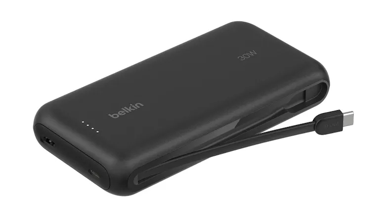 Belkin BoostCharge 20,000mAh 2-Port USB-C & USB-A Power Bank with Integrated USB-C Cable - Black (BPB024fqBK) Belkin BoostCharge 20,000mAh 2-Port USB-C & USB-A Power Bank with Integrated USB-C Cable - Black (BPB024fqBK)