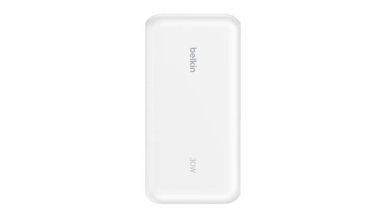 Belkin BoostCharge 20,000mAh 2-Port USB-C & USB-A Power Bank with Integrated USB-C Cable - White (BPB024fqWH) Belkin BoostCharge 20,000mAh 2-Port USB-C & USB-A Power Bank with Integrated USB-C Cable - White (BPB024fqWH)
