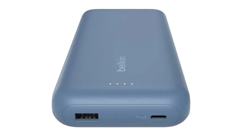 Belkin BoostCharge 20,000mAh 2-Port USB-C & USB-A Power Bank with Integrated USB-C Cable - Blue (BPB024fqBL) Belkin BoostCharge 20,000mAh 2-Port USB-C & USB-A Power Bank with Integrated USB-C Cable - Blue (BPB024fqBL)