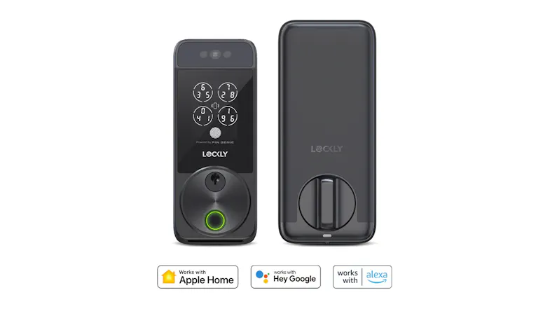 Lockly Visage Zeno Smart Deadbolt with Biometrics - Matte Black Lockly Visage Zeno Smart Deadbolt with Biometrics - Matte Black