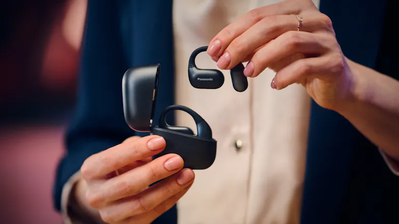 Panasonic RB-F10DE True Wireless Open-Ear Headphones - Black Panasonic RB-F10DE True Wireless Open-Ear Headphones - Black