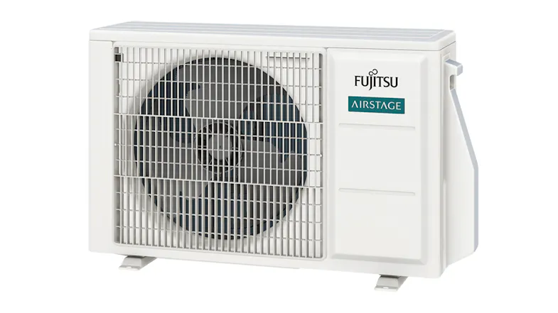 Fujitsu Airstage outdoor condenser unit in white colour Fujitsu Airstage outdoor condenser unit in white colour