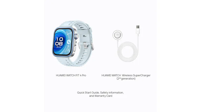 Huawei Watch Fit 4 Pro Smartwatch - Aluminium & Titanium Alloy Case with Blue Fluoroelastomer Strap (GPS, Bluetooth) Huawei Watch Fit 4 Pro Smartwatch - Aluminium & Titanium Alloy Case with Blue Fluoroelastomer Strap (GPS, Bluetooth)