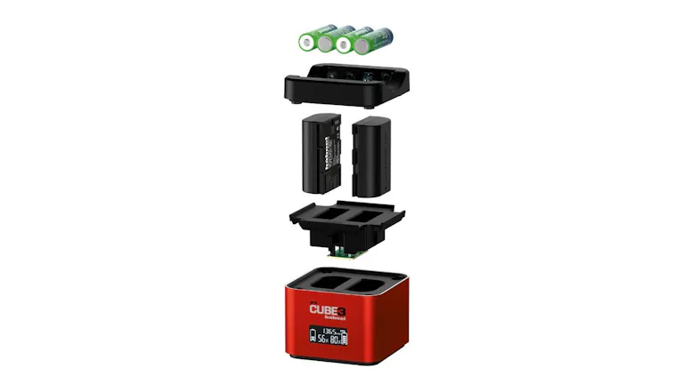Hahnel ProCube3 Dual Charger for Canon Batteries - Red (HN1000577_0) Hahnel ProCube3 Dual Charger for Canon Batteries - Red (HN1000577_0)