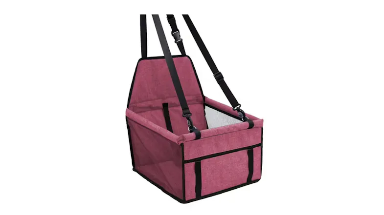 Soga Waterproof Pet Booster Car Seat - Red Soga Waterproof Pet Booster Car Seat - Red