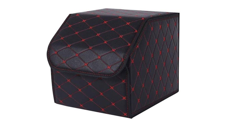 Soga Car Boot Storage Box Small - Black Red Soga Car Boot Storage Box Small - Black Red