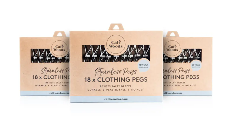 CaliWoods Stainless Steel Clothing Pegs 18pcs. Family Pack CaliWoods Stainless Steel Clothing Pegs 18pcs. Family Pack