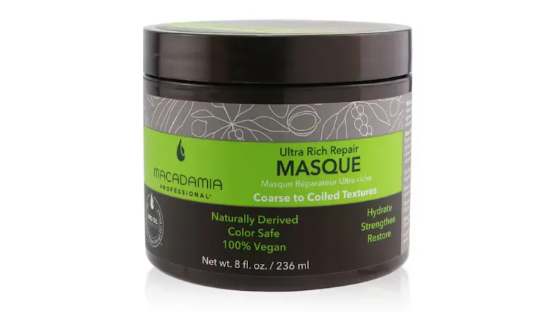 Macadamia Natural Oil Professional Ultra Rich Repair Masque (Coarse to Coiled Textures) - 236ml/8oz Macadamia Natural Oil Professional Ultra Rich Repair Masque (Coarse to Coiled Textures) - 236ml/8oz