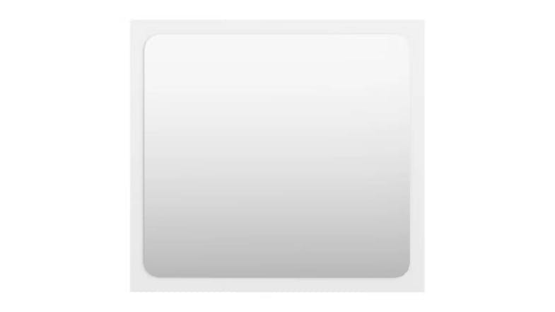 A square NNEVL bathroom mirror with a modern, minimalist design A square NNEVL bathroom mirror with a modern, minimalist design