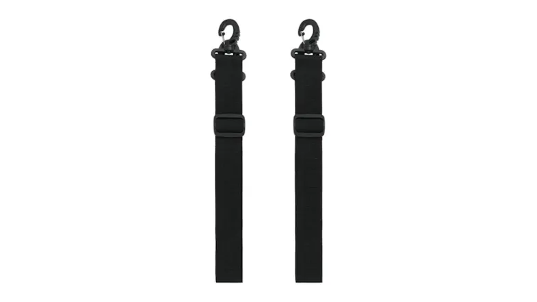 Two adjustable black nylon shoulder straps with swivel snap hooks for the NNEVL dry bag Two adjustable black nylon shoulder straps with swivel snap hooks for the NNEVL dry bag
