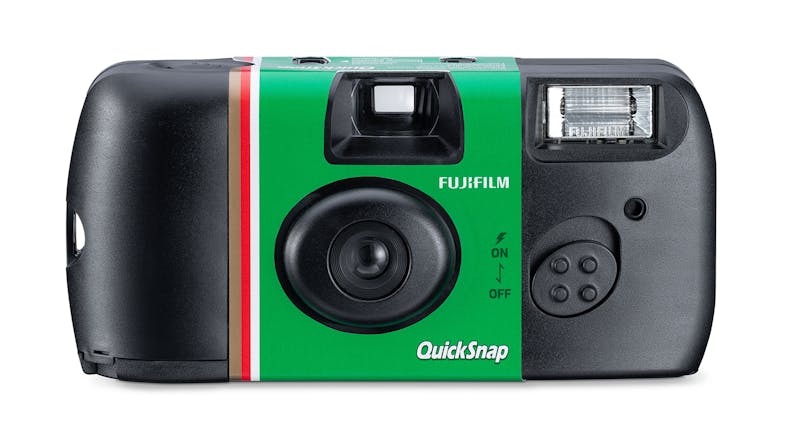 Fujifilm QuickSnap Flash 400 Disposable Film Camera - Black/Green (27 Exposures) Fujifilm QuickSnap Flash 400 Disposable Film Camera - Black/Green (27 Exposures)