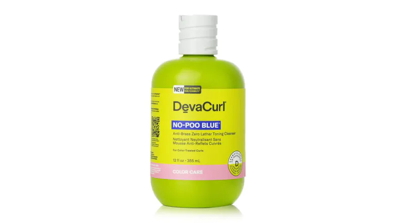 DevaCurl No-Poo Blue (Anti-Brass Zero Lather Toning Cleanser - For Color-Treated Curls - 355ml/12oz DevaCurl No-Poo Blue (Anti-Brass Zero Lather Toning Cleanser - For Color-Treated Curls - 355ml/12oz