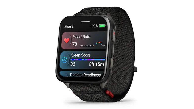 Garmin Venu X1 Smartwatch - Black with Slate Titanium Caseback and Black ComfortFit Nylon Band (41mm Case, GPS, Bluetooth) Garmin Venu X1 Smartwatch - Black with Slate Titanium Caseback and Black ComfortFit Nylon Band (41mm Case, GPS, Bluetooth)
