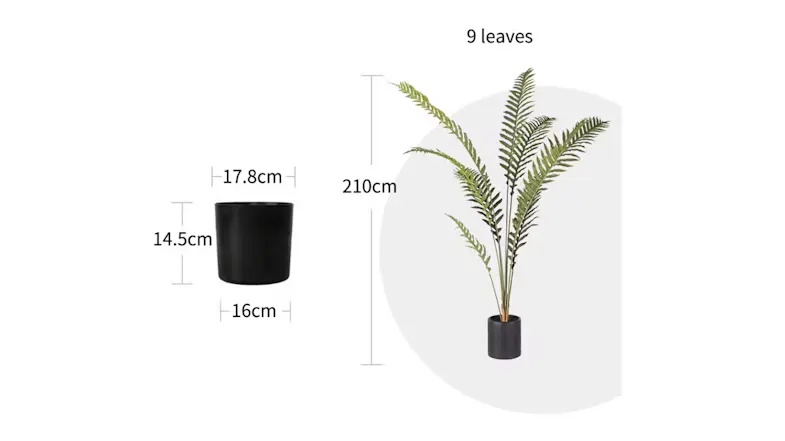 Soga Artificial Foot Fern Plant 210cm Soga Artificial Foot Fern Plant 210cm