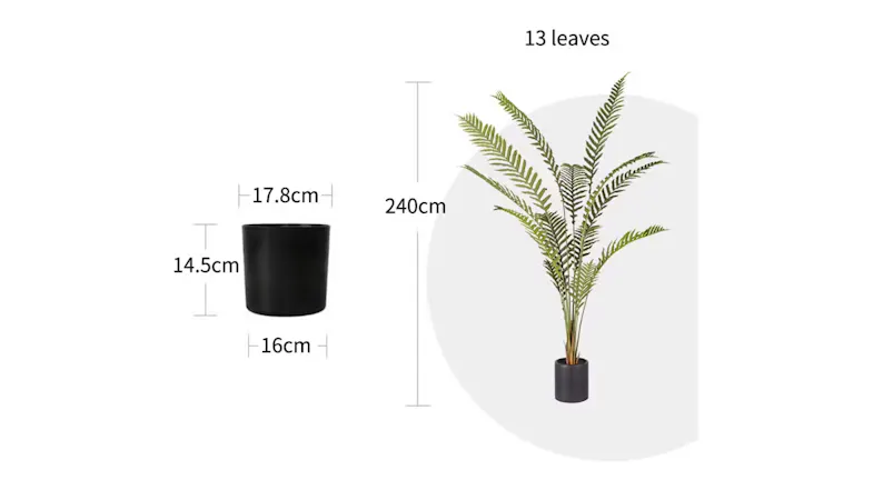 Soga Artificial Foot Fern Plant 240cm Soga Artificial Foot Fern Plant 240cm