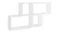 NNEVL Wall Shelves 100 x 18 x 53cm - Gloss White NNEVL Wall Shelves 100 x 18 x 53cm - Gloss White