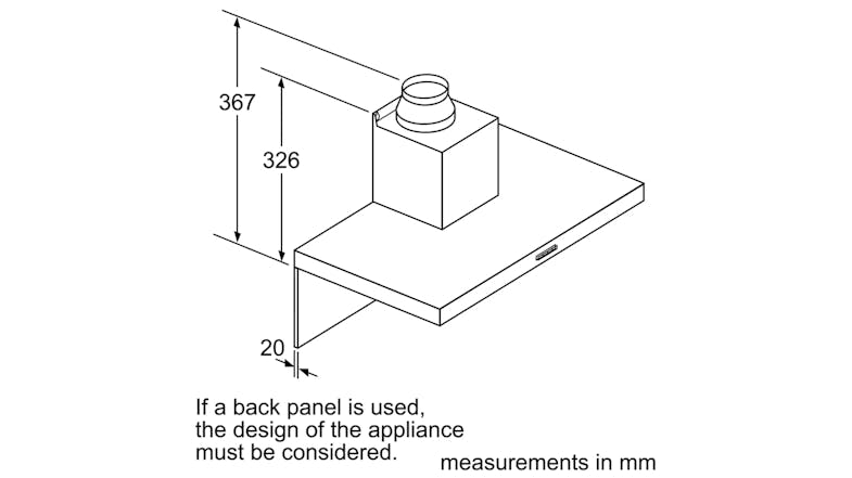 Bosch 90cm Wall Mounted Rangehood - Stainless Steel (Series 4/DWB97DM50A) Bosch 90cm Wall Mounted Rangehood - Stainless Steel (Series 4/DWB97DM50A)