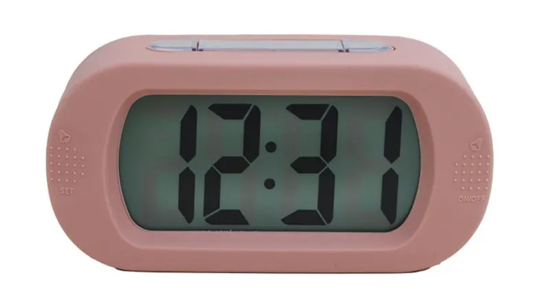 Olympic Silicone Digital Alarm Clock - Light Pink Olympic Silicone Digital Alarm Clock - Light Pink