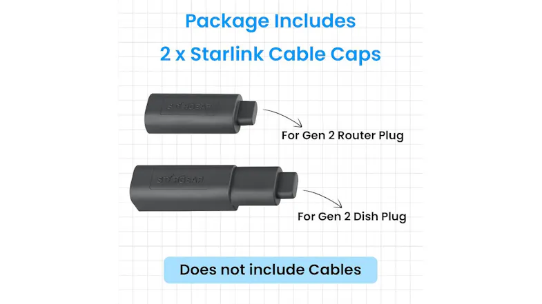 STARGEAR Starlink Gen2 SPX Cable End Caps STARGEAR Starlink Gen2 SPX Cable End Caps