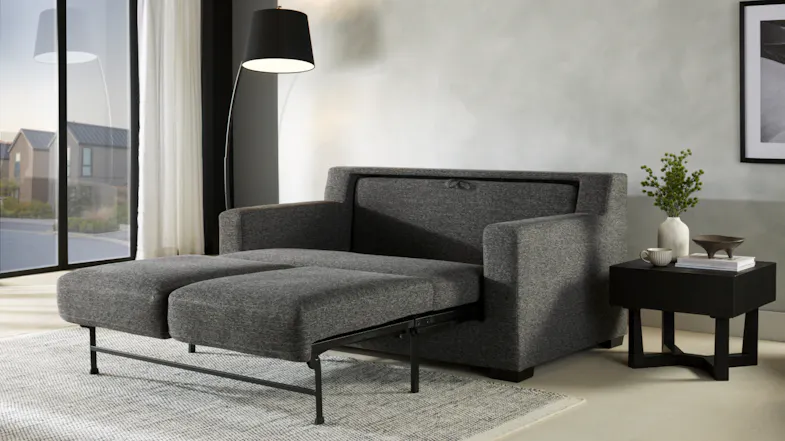 Titan Double Fabric Sofa Bed - Caviar Titan Double Fabric Sofa Bed - Caviar