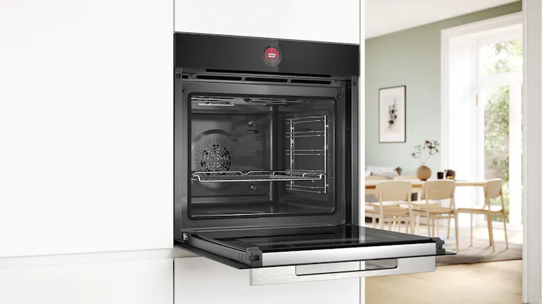 Bosch 60cm Smart Built-In Oven with 14 Functions - Black (HBG7741B1A) Bosch 60cm Smart Built-In Oven with 14 Functions - Black (HBG7741B1A)