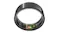 Angled view of a Ring Air, revealing internal electronic components and green-red sensor lights Angled view of a Ring Air, revealing internal electronic components and green-red sensor lights