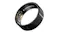 Tilted view of a ring showing internal circuitry and Ultrahuman logo on inner band Tilted view of a ring showing internal circuitry and Ultrahuman logo on inner band
