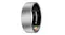 Side perspective of a smart ring with a glossy grey exterior and illuminated sensors inside Side perspective of a smart ring with a glossy grey exterior and illuminated sensors inside