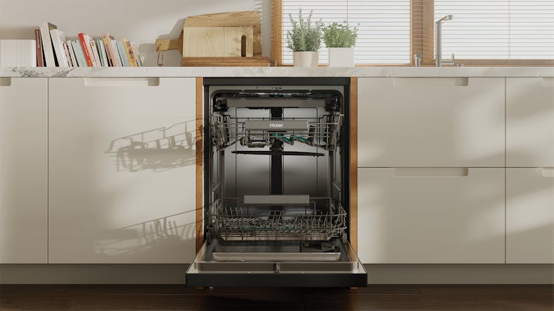 Haier 15 Place Setting Smart Freestanding Dishwasher - Black (HDW15F4B1) Haier 15 Place Setting Smart Freestanding Dishwasher - Black (HDW15F4B1)