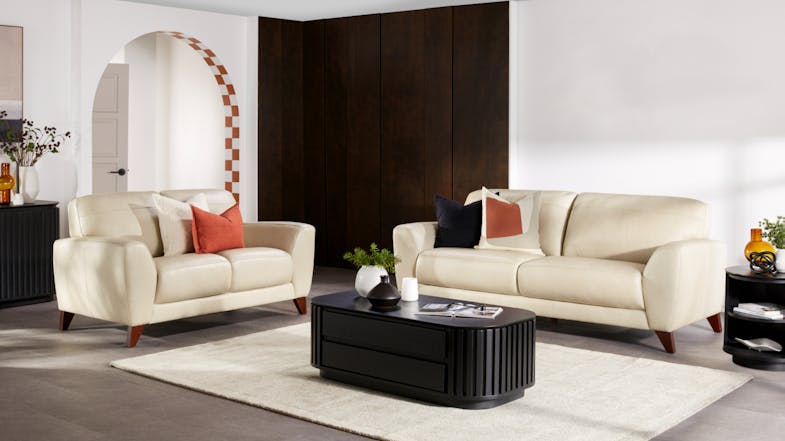 Ortona 2 Piece Leather Lounge Suite Ortona 2 Piece Leather Lounge Suite