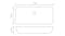 NNEVL Basin Hole Rectangular Ceramic 71 x 38 x 13.5cm - White NNEVL Basin Hole Rectangular Ceramic 71 x 38 x 13.5cm - White