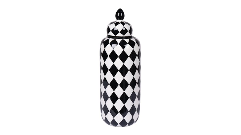 Harlequin Ceramic Jar - Slim Harlequin Ceramic Jar - Slim
