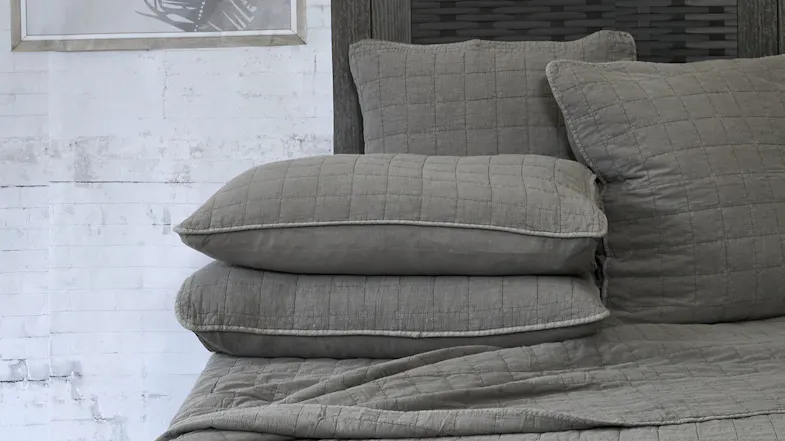 Parker Silver European Pillowcase by Luxotic Parker Silver European Pillowcase by Luxotic