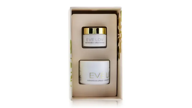 Eve Lom Begin & End Ornament Travel Set: Cleansing Oil Capsules 7x1.25ml/0.04oz + Moisture Cream 8ml/0.26oz - 2pcs Eve Lom Begin & End Ornament Travel Set: Cleansing Oil Capsules 7x1.25ml/0.04oz + Moisture Cream 8ml/0.26oz - 2pcs