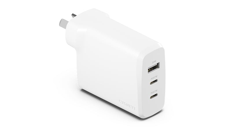 Cygnett PowerPlus 87W Multiport GaN Wall Charger - White (CY4770PDWCH) Cygnett PowerPlus 87W Multiport GaN Wall Charger - White (CY4770PDWCH)