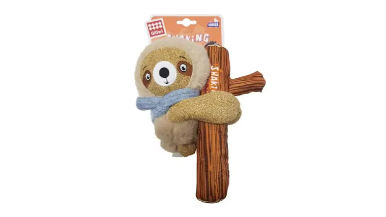 Gigwi Shaker Suppa Puppa with Squeaker - Sloth Gigwi Shaker Suppa Puppa with Squeaker - Sloth