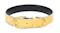 Fluff n' Stuff Deluxe Leather Collar Large - Yellow Fluff n' Stuff Deluxe Leather Collar Large - Yellow