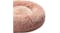 A round, plush, pink pet bed with a soft, fluffy texture. A round, plush, pink pet bed with a soft, fluffy texture.