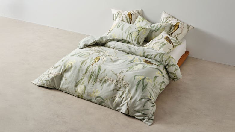 Eppalock Seafoam Duvet Cover Set by Savona Eppalock Seafoam Duvet Cover Set by Savona