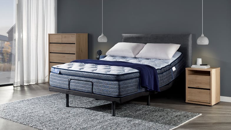 Serta Blue Lagoon Medium Queen Mattress with Virtue Queen Adjustable Base by A.H. Beard Serta Blue Lagoon Medium Queen Mattress with Virtue Queen Adjustable Base by A.H. Beard