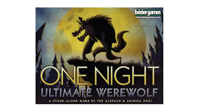 A cover for One Night Ultimate Werewolf Social Deduction Game A cover for One Night Ultimate Werewolf Social Deduction Game