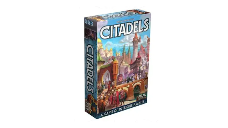 A side-facing box for Citadels (Revised Edition) Board Game A side-facing box for Citadels (Revised Edition) Board Game