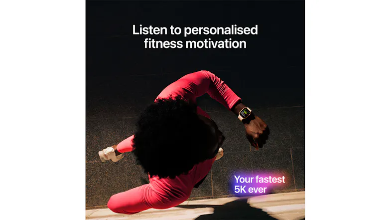 Person wears smartwatch for activity tracking Person wears smartwatch for activity tracking