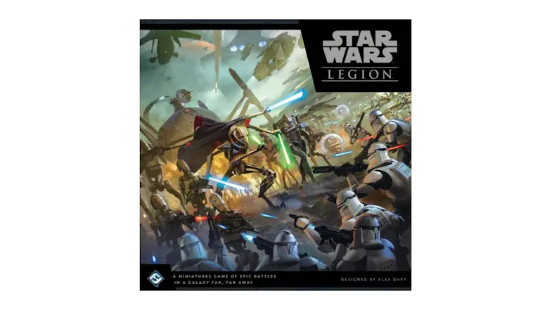 A box cover of "Star Wars: Legion Clone Wars Core Set" showing General Grievous leading droids in combat A box cover of "Star Wars: Legion Clone Wars Core Set" showing General Grievous leading droids in combat