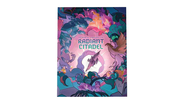 Cover of "Journeys Through the Radiant Citadel" with colourful creatures and a glowing central structure Cover of "Journeys Through the Radiant Citadel" with colourful creatures and a glowing central structure