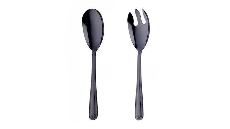 HOD Stainless Steel Salad Spoon and Fork Set with matching decorative handles HOD Stainless Steel Salad Spoon and Fork Set with matching decorative handles