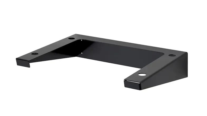 An angled front view of the wall mount bracket An angled front view of the wall mount bracket