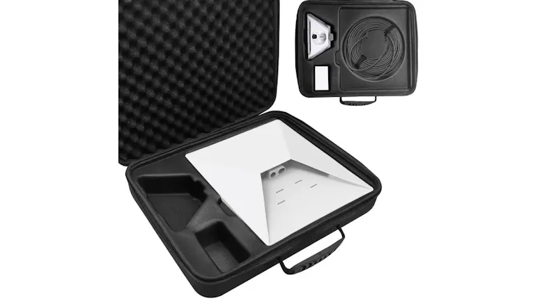 An inside view of the Starlink travel case An inside view of the Starlink travel case